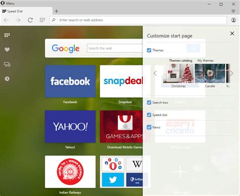 Opera is also available on tables and mobile phones, which can be synced with your pc/mac so that your favorites and other conveniences automatically follow you from device to device! Opera 36 features New Start Page Layout, Extension ...