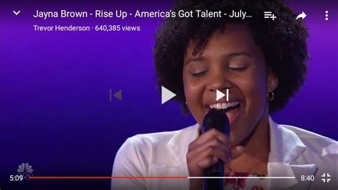 We Have Even More Talent You Guys This Is Jayna Brown As You Can See Singing Rise Up