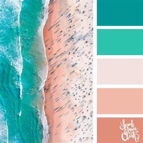 Teal Beachy Colors Summer Color Palettes Click For More Color