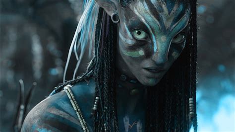 Hd Wallpaper Neytiri From Avatar Movie Face Aliens Blue Skin