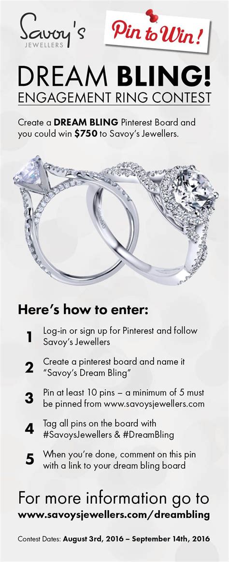 With over 40 photos received, participation was above our expectations. Enter our engagement contest to win $750 to put towards your dream engagement or wedding ring ...