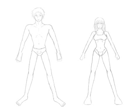 Body Template By 9lee On Deviantart