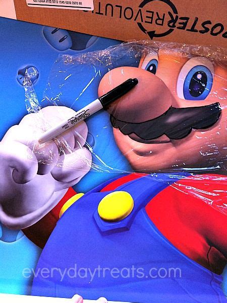 How To Make An Easy Pin The Moustache On Mario Game Mario Party