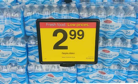 Costco의 Kirkland Purified Water 가격 비교