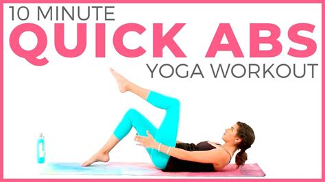 Minute Power Yoga Workout Quick Abs Core Sarah Beth Yoga