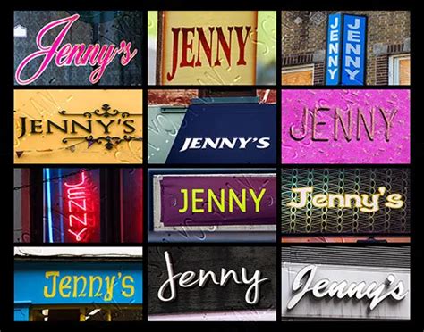 jenny name poster featuring photos of actual signs 16 00 picclick