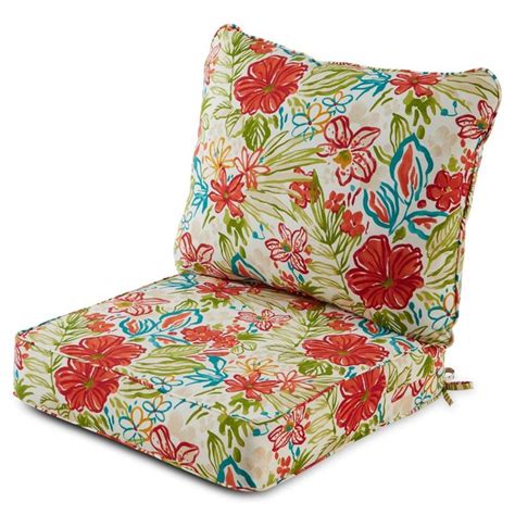 Kensington Garden 25x25 2pc Outdoor Deep Seat Cushion Set Breeze Floral Deep Seat