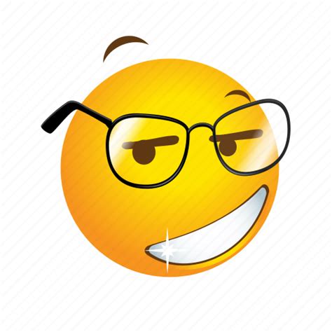 Emoticon Geek Glasses Nerd Smart Icon Download On Iconfinder