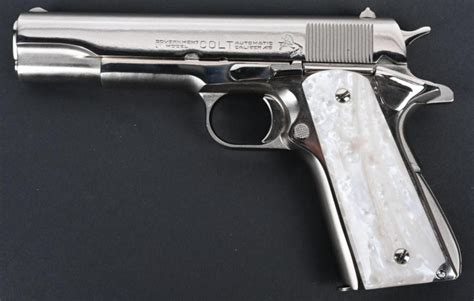 Sold At Auction Pre Series 70 Nickel Colt 1911 A1 1948