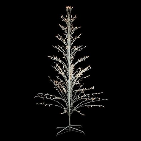 Shop 4 White Lighted Christmas Cascade Twig Tree Outdoor