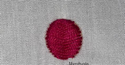 My Craft Works Embroidery Stitch Tutorial Flat Stitch How To Do