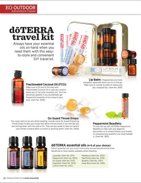 Dōterra Travel Kit Dont Leave Home Without Them