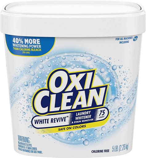 Oxiclean Revive Laundry Whitener Plus Stain Remover 5 Lbs White