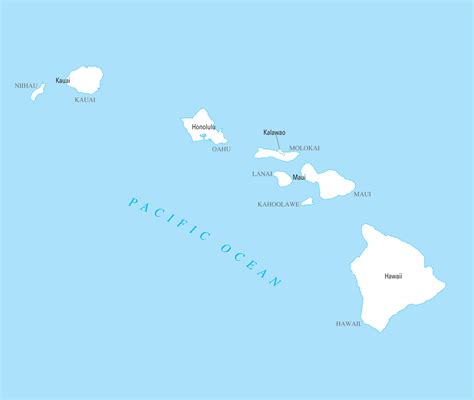 Hawaii County Map Mapsofnet