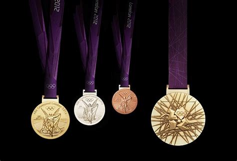 London 2012 Olympics Gold Silver And Bronze Medals Revealed Daily Mail Online