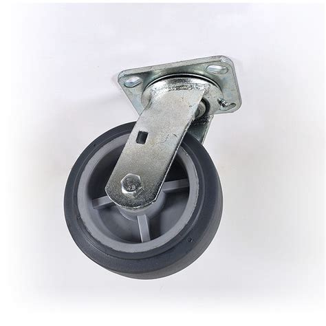 6″ X 2″ Stainless Steel Swivel Caster With Thermoplastic Rubber Wheel