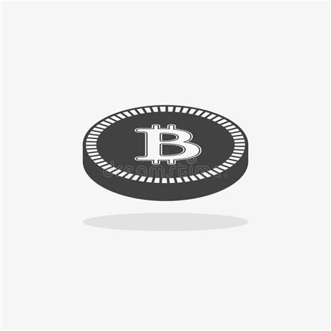 Bitcoin Icon Vector Illustration Style Is Flat Iconic Symbols Stock