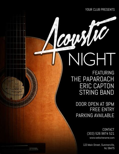 650 Free Acoustic Poster Templates Postermywall