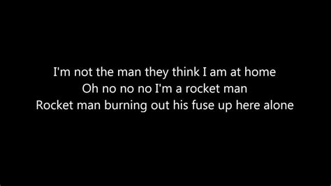 rocket man elton john lyrics youtube