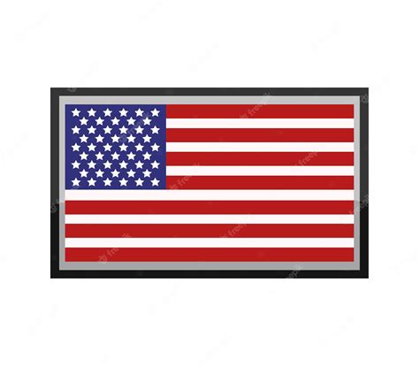 bandeira dos estados unidos vetor premium