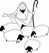 Shepherd Clipart Coloring Church Clip Sheep Jesus Religious Cliparts Cartoon Teaching David Bible Christian Virtual Lamb Library Graphics Puppies Cliche sketch template