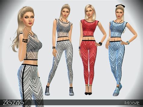 Zigzag Outfit By Paogae At Tsr Sims 4 Updates