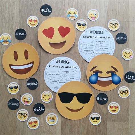 Kostenlose geburtstagskarte zum ausdrucken : Emoji-Geburtstagsparty - DIY › ★ Mamablog: Einer schreit immer