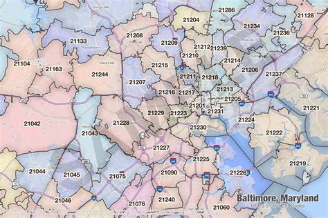 Baltimore Area Zip Code Map Map Of Washington Dc Area