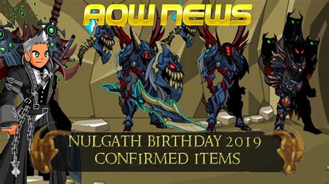 Aqw Confirmed Nulgath Birthday Items 2019 Enhanced Void Awakening Set