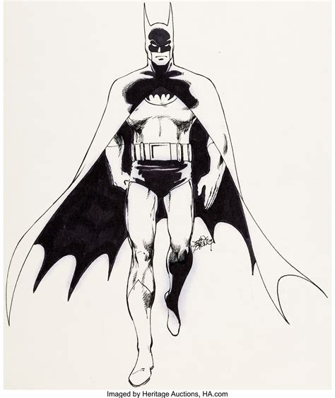 John Byrne Batman Illustration Original Art 1979 Original Lot
