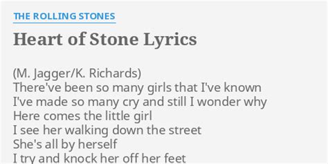 Heart Of Stone Lyrics By The Rolling Stones Thereve Been So Many