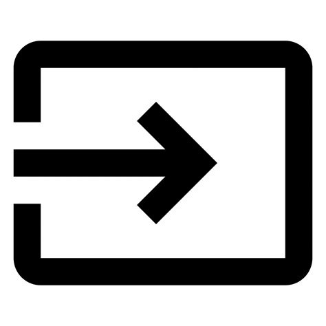 Arrow Input Inside Icon Download On Iconfinder
