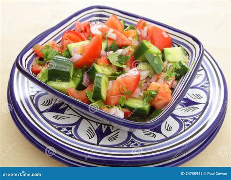 Traditional Moroccan Salad Stock Photo Image Of Cucumber 24700942