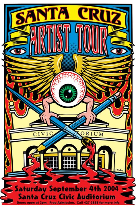 Santa Cruz Art Tour 2004 Silkscreened Poster · Jimbo Phillips Webstore