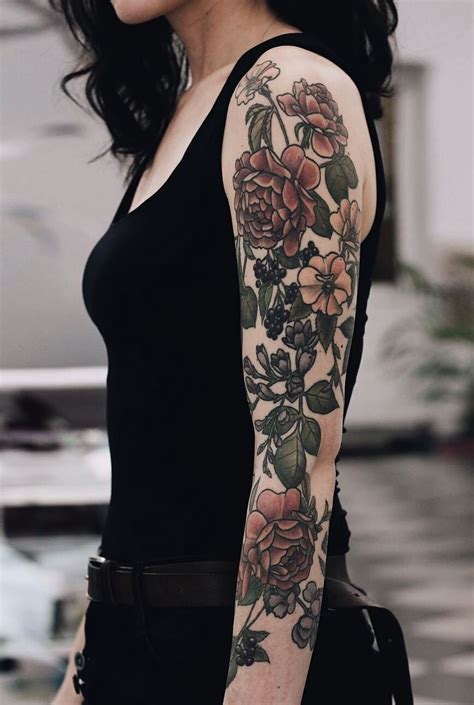 Colorful Sleeve Tattoos Tattoos Geometric Girls With Sleeve Tattoos