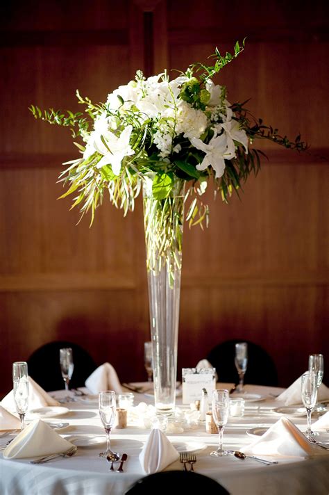 Tall White Flower Wedding Centerpieces Arabdesigngroup