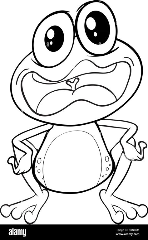Animal Outline For Crazy Frog Illustration Stock Vector Image And Art Alamy