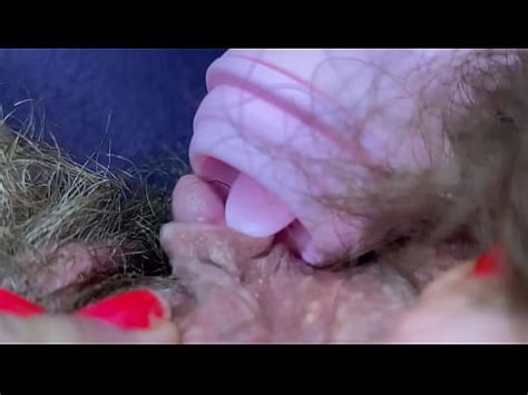 Testing Pussy Licking Clit Licker Toy Big Clitoris Hairy Pussy In