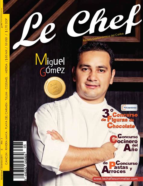 Le Chef Le Sommelier Revista Gastronomica Del Caribe Nro By