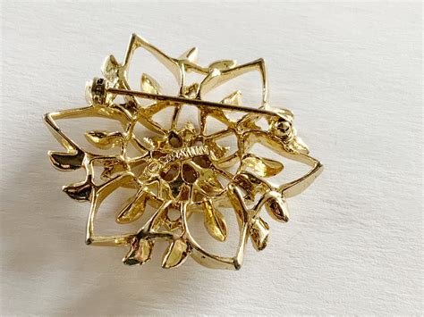 Vintage Sarah Coventry Gold Tone Abstract Leaf Brooch Mid Etsy España