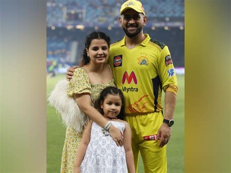 ms dhoni gets an adorable hug from sakshi ziva after ipl win watch global online money