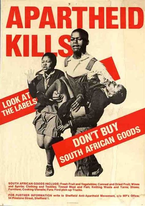 A Poster By A Sheffield Group In The 1980s Calling For A Boycott Of