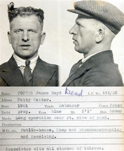 1930s Criminal Mugshots Mug Shots Tyne And Wear 1930s