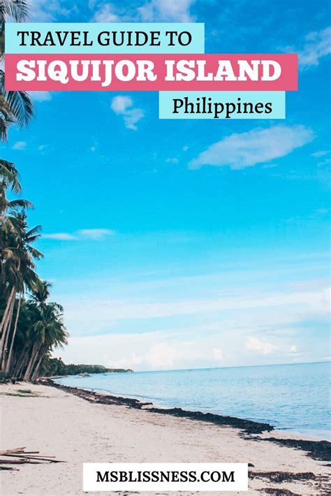 Siquijor Itinerary How To Explore The Island Of Fire Ms Blissness Philippines Travel