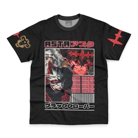 Asta Black Clover Streetwear T Shirt Anime Ape