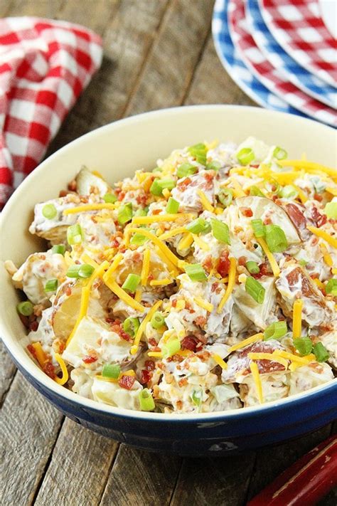 Season with salt and pepper to taste. Loaded Baked Potato Salad - Southern Bite