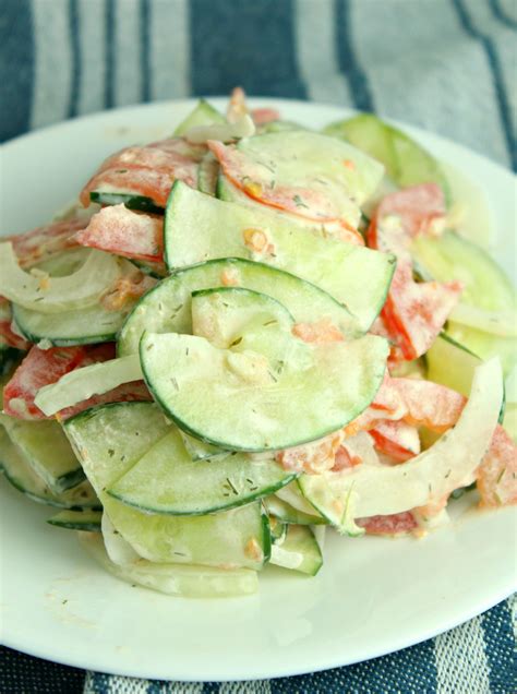 Creamy Cucumber Tomato Salad My Incredible Recipes