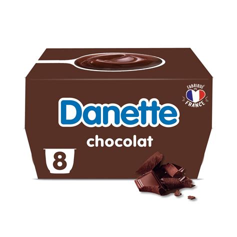 Crème dessert chocolat DANETTE les 8 pots de 125g à Prix Carrefour