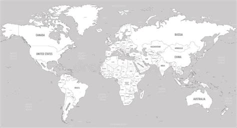 World Map High Detailed Political Map Of World With Country Names Images