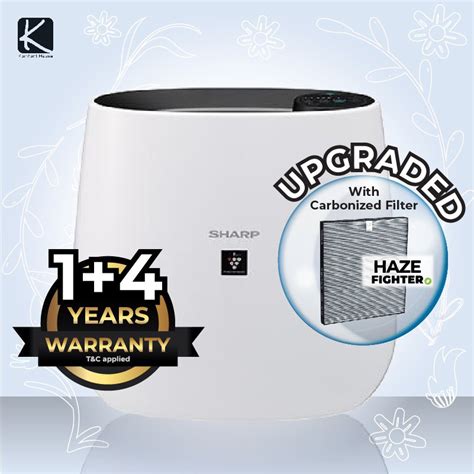 Powerful true hepa filter that lasts for 2 years. 1+4 yrs warranty Sharp Plasmacluster Air Purifier ...